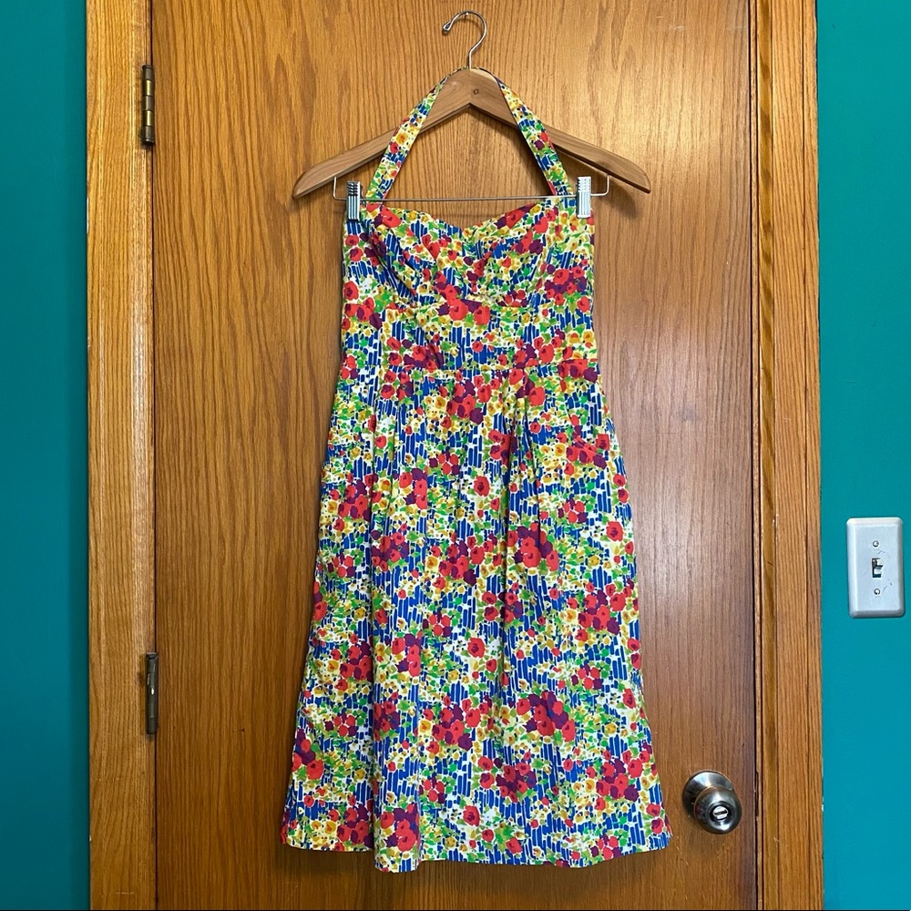 Girls From Savoy Vibrant Flower Midi Dress